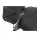 Teknik Office Work Chair In Grey Fabric Black Nylon Fixed Armrests and Black Nylon Pyramid Style Base 6931GREY