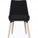 Teknik Office Welcome Reception Chairs Graphite Soft Brushed Fabric Wooden Oak Legs Packs Of 2 6946GRA