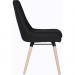 Teknik Office Welcome Reception Chairs Graphite Soft Brushed Fabric Wooden Oak Legs Packs Of 2 6946GRA