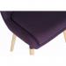 Teknik Office Welcome Reception Chairs Plum Soft Brushed Fabric Wooden Oak Legs Packs Of 2 6946PLU