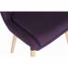 Teknik Office Welcome Reception Chairs Plum Soft Brushed Fabric Wooden Oak Legs Packs Of 2