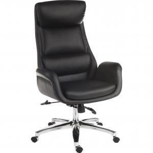 Image of Ambassador Reclining Executive Chair Black Gull Wing Arms Independent