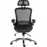 Teknik Office Harmony Executive  Mesh High Backrest Chair with Adjustable Armrests and Chrome Base