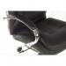 Goliath Light Executive Black Leather Faced Office Chair with Matching Padded Armrests and 150kg Rated Gas Lift 6957