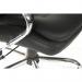 Goliath Light Executive Black Leather Faced Office Chair with Matching Padded Armrests and 150kg Rated Gas Lift 6957