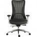 Teknik Office Quantum Black Executive Chair Breathable Mesh Backrest Multi-Adjustable Padded Armrests 6966BLK