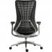 Teknik Office Quantum Black Executive Chair Breathable Mesh Backrest Multi-Adjustable Padded Armrests 6966BLK