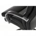 Teknik Office Samson Heavy duty black leather look executive chair with matching padded armrests and sturdy nylon base. 6968