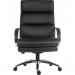 Teknik Office Samson Heavy duty black leather look executive chair with matching padded armrests and sturdy nylon base.