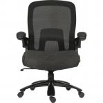 Teknik Office Hercules Heavy Duty Executive chair with mesh backrest flip up arms and rated to 35 stone 6973