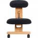 Teknik Office Kneeling Stool Wooden Framed ergonomic kneeling chair with Charcoal Fabric cushions with angle and height adjustment