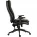 Teknik Office Plush Ergo Executive chair in black bonded leather faced fabric and mesh detailing
