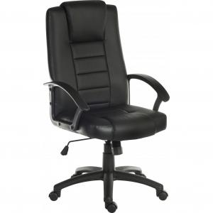 Teknik Office Leader Executive Bonded Leather faced chair in Black