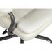 Teknik Office Goliath Heavy Duty White Bonded Leather Faced Executive Office Chair with matching padded armrests 6988