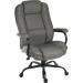 Teknik Office Goliath Duo Heavy Duty Grey Fabric Executive Office Chair with matching padded armrests and generous seat measurements 6989