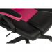 Kyoto Gaming chair in Pink PU & PVC covered contrasting materials with fixed padded arms, racing style backrest design 6996