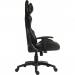 Yokohama Gaming chair in Black PU with height adjustable padded arms, racing style backrest design 6997