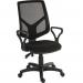 Teknik Office Vanguard Twin Lever Mesh Back Executive Task Operator Office Chair With Fixed Loop Arms Black - 69980288 6998/0288