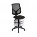 Teknik Office Vanguard Twin Lever Mesh Back Executive Task Operator Office Chair Height Adjustable Height Drafting Kit Black 6998/1164