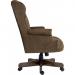 Teknik Office Chairman Executive Suede Effect traditional button tufted luxury executive chair with a complementing driftwood effect base. 7500