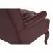 Teknik Office Chairman Guest Burgundy traditional button tufted luxury bonded leather guest chair 7600