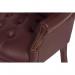Teknik Office Chairman Guest Burgundy traditional button tufted luxury bonded leather guest chair 7600