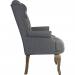 Teknik Office Chairman Guest Grey Fabric traditional button tufted luxury guest chair 7800