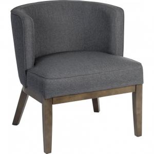 Teknik Office Haven Accent visitor chair in sleek textured grey fabric