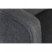 Teknik Office Haven Accent visitor chair in sleek textured grey fabric and driftwood effect legs 7900