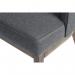 Teknik Office Haven Accent visitor chair in sleek textured grey fabric and driftwood effect legs 7900