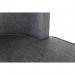 Teknik Office Haven Accent visitor chair in sleek textured grey fabric and driftwood effect legs 7900