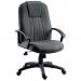 Teknik City Charcoal Fabric Executive Office Chair With Durable Nylon Armrests and Matching Five Star Base 8099CH