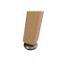 Teknik Office Skandi Rectangular Table in White with wipe clean top, beech legs and easy self assembly 8100