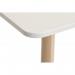 Teknik Office Skandi Rectangular Table in White with wipe clean top, beech legs and easy self assembly 8100