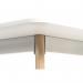 Teknik Office Skandi Rectangular Table in White with wipe clean top, beech legs and easy self assembly 8100