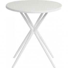 Teknik Office Skandi Multi Purpose Round Table in White with wipe clean top, matching white legs and easy self assembly 8400