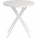 Teknik Office Skandi Multi Purpose Round Table in White with wipe clean top, beech legs and easy self assembly 8400