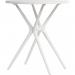 Teknik Office Skandi Multi Purpose Round Table in White with wipe clean top, beech legs and easy self assembly 8400