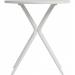 Teknik Office Skandi Multi Purpose Round Table in White with wipe clean top, beech legs and easy self assembly 8400