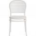 Teknik Office Skandi Caf Chair in white, wipe clean finish, no assembly required and perfect for breakout and canteens and boxed in 2s 8500