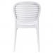 Teknik Office Skandi Caf Chair in white, wipe clean finish, no assembly required and perfect for breakout and canteens and boxed in 2s 8500