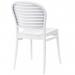 Teknik Office Skandi Caf Chair in white, wipe clean finish, no assembly required and perfect for breakout and canteens and boxed in 2s 8500