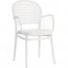 Teknik Office Skandi Caf Armchair in white, wipe clean finish, no assembly required and perfect for breakout and canteens and boxed in 2s 8600