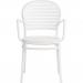 Teknik Office Skandi Caf Armchair in white, wipe clean finish, no assembly required and perfect for breakout and canteens and boxed in 2s 8600