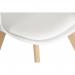 Teknik Office Skandi Dining chair in white with durable beech effect legs, perfect for breakout and canteens and boxed in 2s 8700