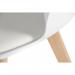 Teknik Office Pack of 2 Skandi Dining chair in white durable beech effect legs perfect for breakout and canteens (MOQ of 2 - priced individually) 8700