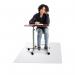 Teknik Office PVC Chair Mat for Carpets, gripper backed, lightly embossed top surface 900x1200mm 8800001