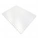 This image features the Teknik Office PVC Chair Mat for Hard Floors. It is smooth backed with a lightly embossed top surface, measuring 900x1200mm. The mat is designed to protect hard floors and provide a sturdy surface for office chairs.