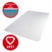 Teknik Office APET Chair Mat for Carpets, gripper backed compatible with under floor heating systems and 100% recyclable 900x1200mm 8800003