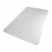 A clear photo of the Teknik Chair Mats shows a large, rectangular shaped mat with a gripper backed design, perfect for use on carpeted floors. The mat is made of durable polycarbonate material and is compatible with underfloor heating systems. Measuring 900x1200mm, this mat is both practical and eco-friendly, being 100% recyclable.